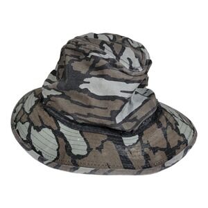 Vintage Trebark Camo Boonie Bucket‎ Hat Size medium